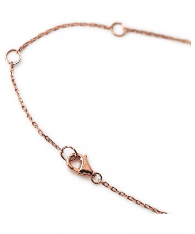 Gift for sister, Petite CZ Disk Pendant Necklace in Gold, Rose Gold or Silver 8 MM - Rose Gold $14.38 Necklaces