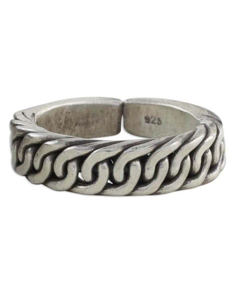 Artisan Handcrafted .925 Sterling Silver Wrap Ring Thai Hill Tribe Thailand 'Thai Rope' $21.45 Rings