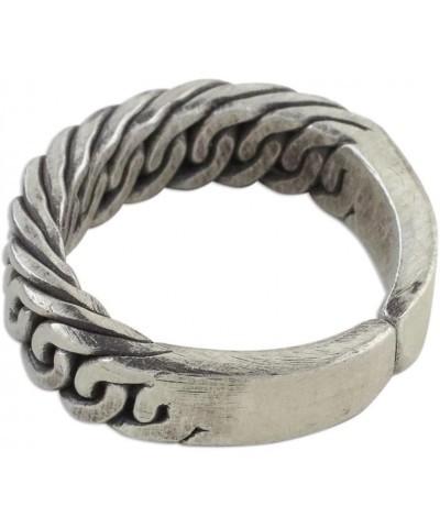 Artisan Handcrafted .925 Sterling Silver Wrap Ring Thai Hill Tribe Thailand 'Thai Rope' $21.45 Rings