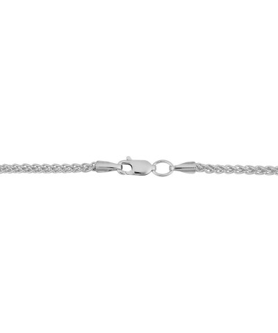 925 Sterling Silver Wheat Chain Necklace, 2MM 2.5MM, 3MM- Spiga Chain Necklace, Spiga Wheat Chain 16-30 2.5MM $27.99 Necklaces