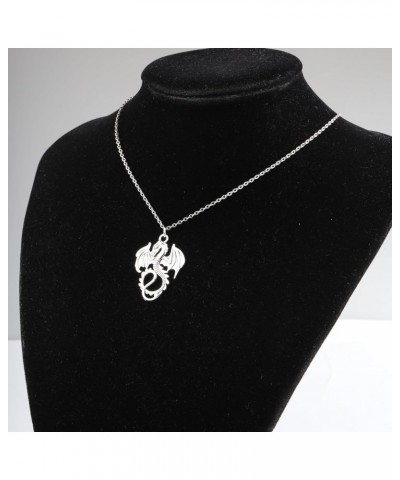 The Dragon Necklace Dragon Spirit Animal Gift for Women Goth Gift Dragon Charm Jewelry Big dragon ne $10.96 Necklaces