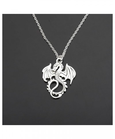 The Dragon Necklace Dragon Spirit Animal Gift for Women Goth Gift Dragon Charm Jewelry Big dragon ne $10.96 Necklaces