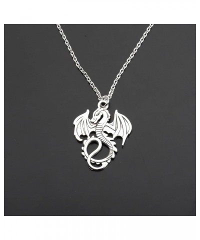 The Dragon Necklace Dragon Spirit Animal Gift for Women Goth Gift Dragon Charm Jewelry Big dragon ne $10.96 Necklaces