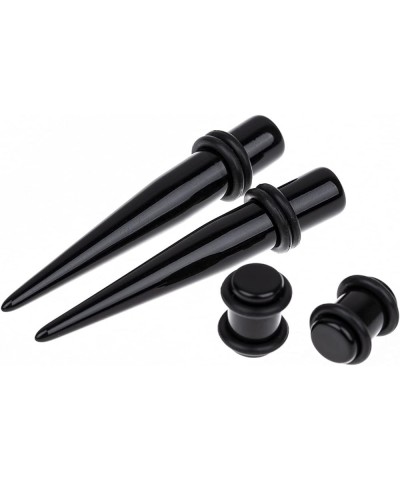 Ear Stretching Kit 50 Pieces 14Gauges-00Gauges Earrings Piercing Kit black $6.95 Body Jewelry