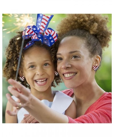 American Flag Earrings for Women Fourth of July Independence Day Jewelry Gifts for Women AMZ-EH21275A $7.07 Earrings