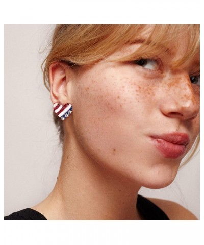 American Flag Earrings for Women Fourth of July Independence Day Jewelry Gifts for Women AMZ-EH21275A $7.07 Earrings