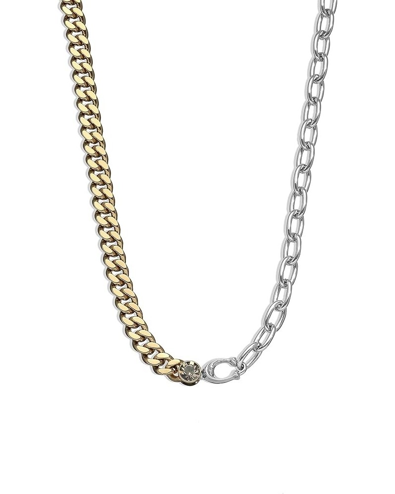 COACH Women's Signature Mixed Chain Necklace GOLD One Size $39.00 Necklaces