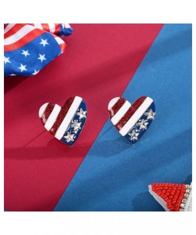 American Flag Earrings for Women Fourth of July Independence Day Jewelry Gifts for Women AMZ-EH21275A $7.07 Earrings