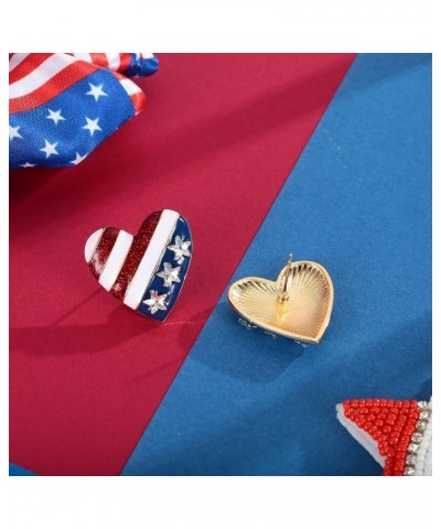 American Flag Earrings for Women Fourth of July Independence Day Jewelry Gifts for Women AMZ-EH21275A $7.07 Earrings