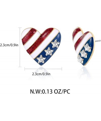 American Flag Earrings for Women Fourth of July Independence Day Jewelry Gifts for Women AMZ-EH21275A $7.07 Earrings