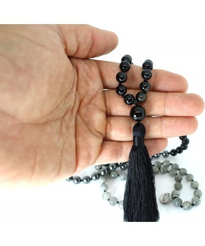 Premium Mala Beads Necklace - 8mm Mala Necklace - Japa Mala - 108 Mala Necklace for Meditation - Mantra Meditation Necklace -...