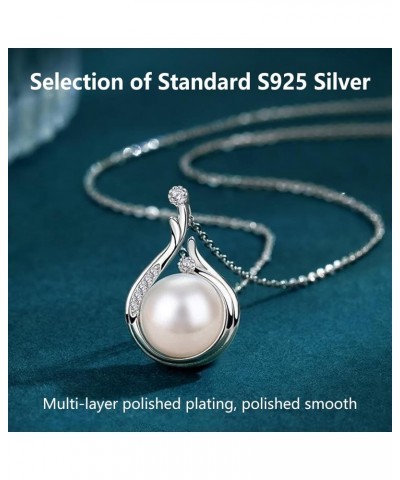 Pearl Pendant Necklace for Women, Exquisite Freshwater Cultured Pearls, Master Level Crafts, 925 Sterling Silver, Noble Tempe...