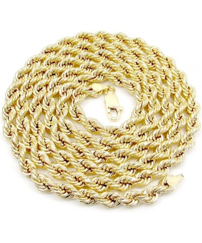 3mm Rope Chain Link 14kt Gold Finish 24" 30" 36" Classic Twisted Necklace 36.0 Inches $7.83 Necklaces