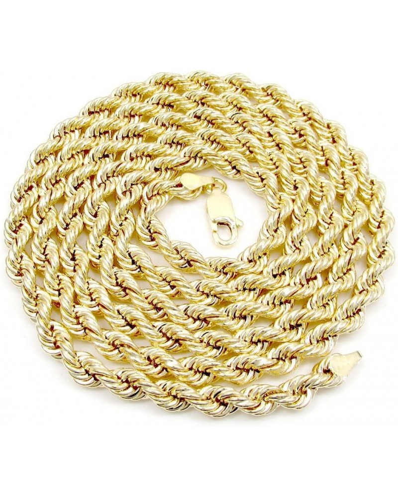 3mm Rope Chain Link 14kt Gold Finish 24" 30" 36" Classic Twisted Necklace 36.0 Inches $7.83 Necklaces