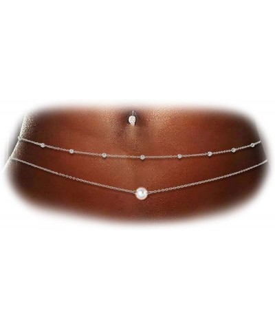 Waist Chain for Women Waist Beads Body Chain Belly Chain Jewelry for Women Adjustable Belly Chains for Teen Girls Summer Beac...