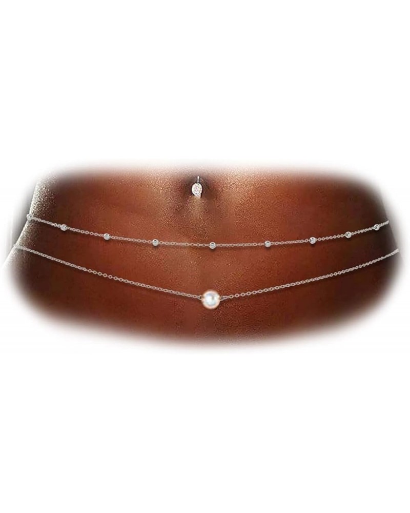 Waist Chain for Women Waist Beads Body Chain Belly Chain Jewelry for Women Adjustable Belly Chains for Teen Girls Summer Beac...