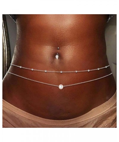 Waist Chain for Women Waist Beads Body Chain Belly Chain Jewelry for Women Adjustable Belly Chains for Teen Girls Summer Beac...