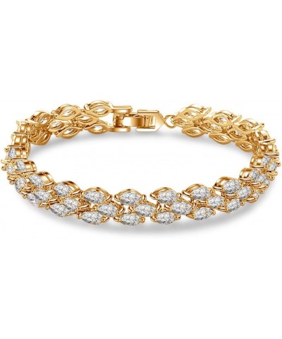 Fashion Geometric Cubic Zirconia Friendship Bracelet Women Girls Jewelry Gift 6 $14.70 Bracelets