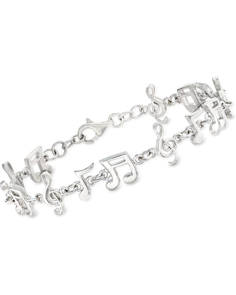 Sterling Silver Musical Note Bracelet. 7 inches $45.12 Bracelets