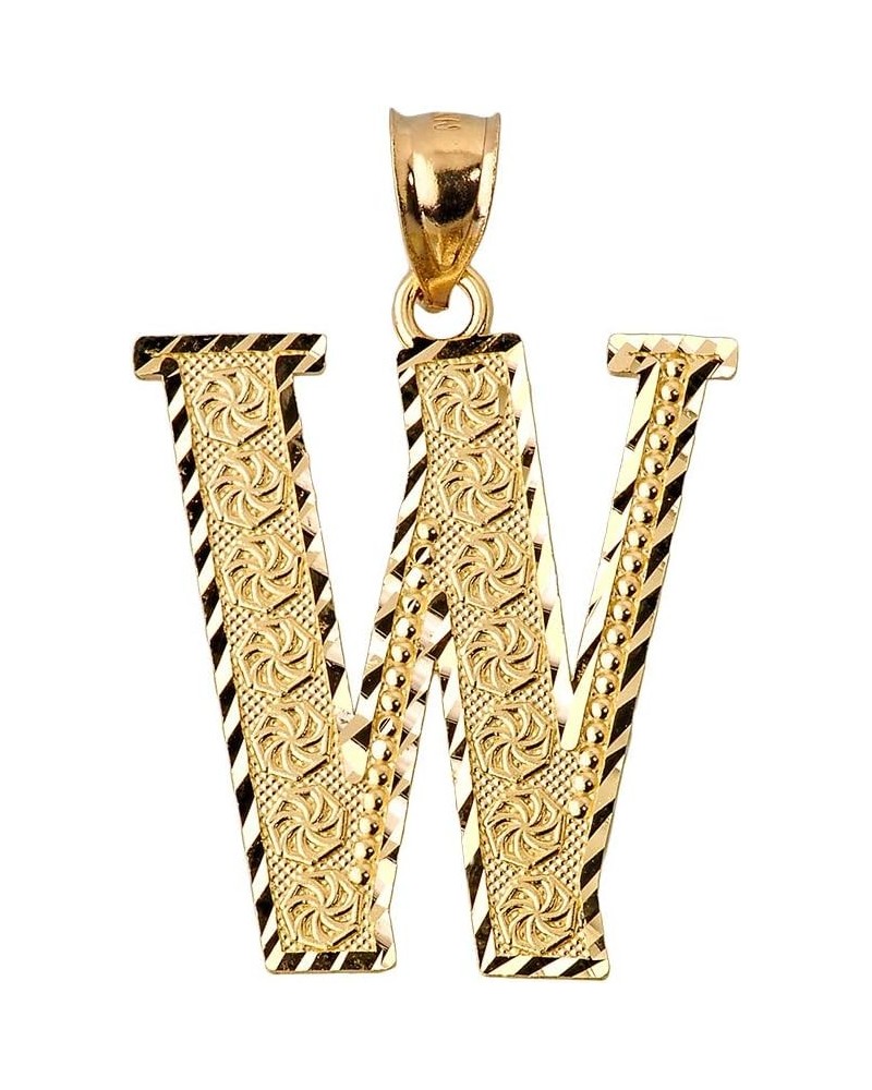 Personalized 14k Yellow Gold Initial Letters A-Z Charm Pendant 0.7 Inches W $134.39 Pendants