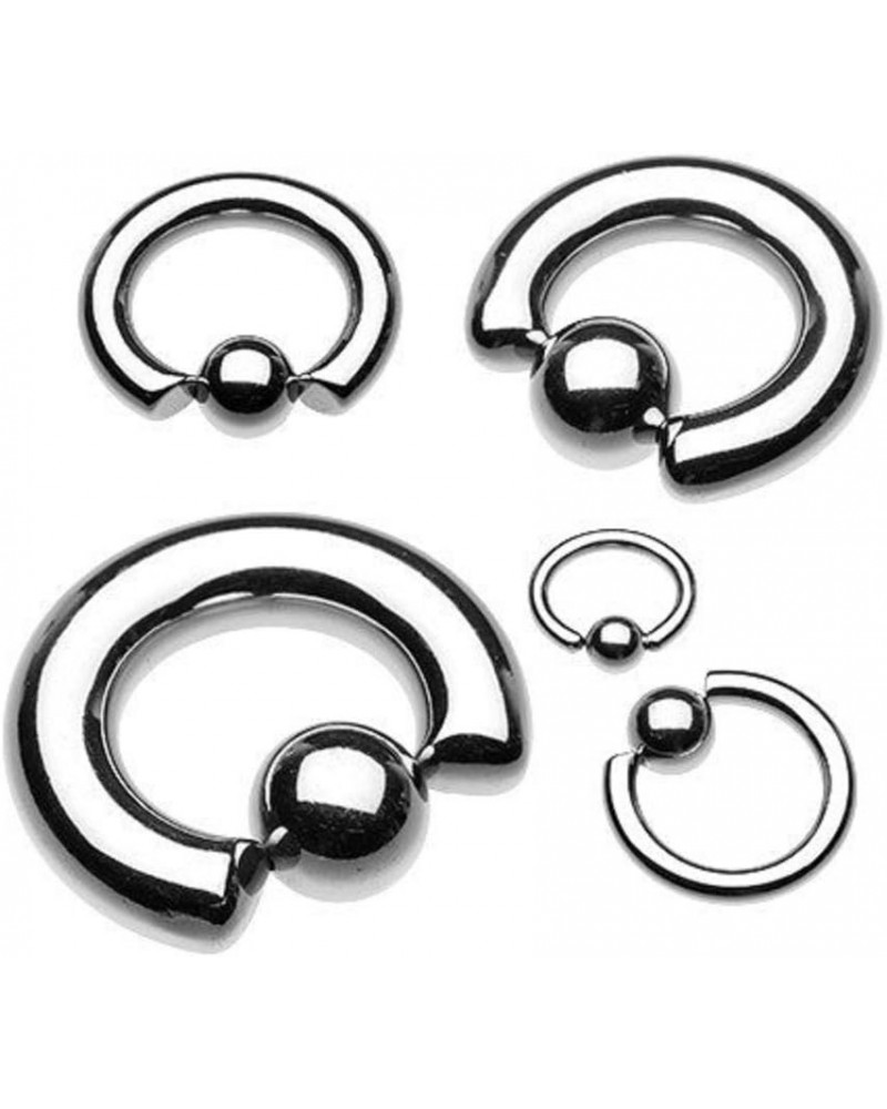 Basic Steel Captive Bead Ring 316L Surgical Steel (Sold Individually) 20g 8mm (3mm Ball) Silver $8.95 Body Jewelry