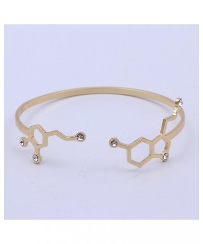 Dopamine Serotonin Birthstone Cuff Bracelet 3 Tone Adjustable Great Gift for Women November rhodium-plated-brass $11.74 Brace...