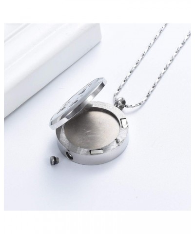 Cremation Jewelry Urn Pendant for Ashes for Women Men - Stainless Steel Keepsake Memorial Ash Jewelry Photo Locket Urn Neckla...