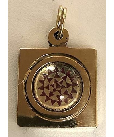 Yantra Kavach Pendants - Brass & Ashtadhatu 1-1.25", Gold Polished Baglamukhi Yantra Style 1 $9.10 Pendants