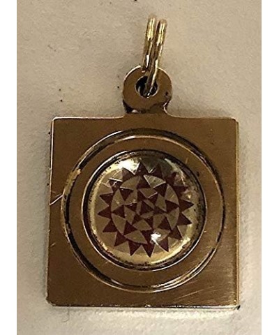 Yantra Kavach Pendants - Brass & Ashtadhatu 1-1.25", Gold Polished Baglamukhi Yantra Style 1 $9.10 Pendants