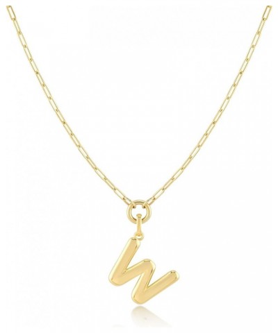 Gold-Filled Initial Necklace for Women – Layered Initial Necklace with A-Z Pendant – 14k Gold-Filled Paperclip Chain– Cute La...