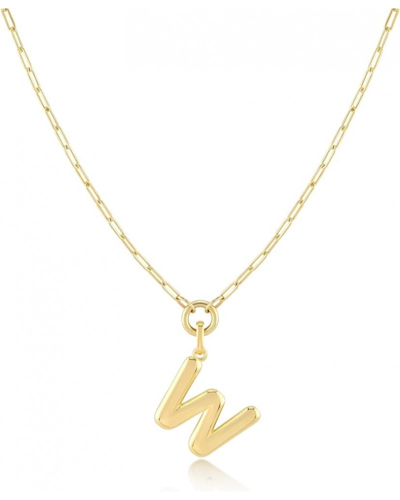 Gold-Filled Initial Necklace for Women – Layered Initial Necklace with A-Z Pendant – 14k Gold-Filled Paperclip Chain– Cute La...