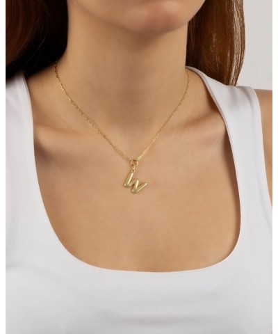 Gold-Filled Initial Necklace for Women – Layered Initial Necklace with A-Z Pendant – 14k Gold-Filled Paperclip Chain– Cute La...